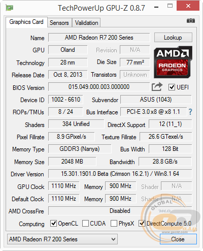 ASUS R7250-OC-2GD3
