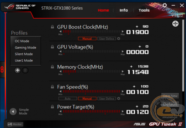 ASUS ROG STRIX GeForce GTX 1080 GAMING Advanced Edition (ROG STRIX-GTX1080-A8G-GAMING)