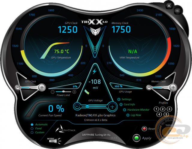 SAPPHIRE NITRO Radeon RX 460 4G D5