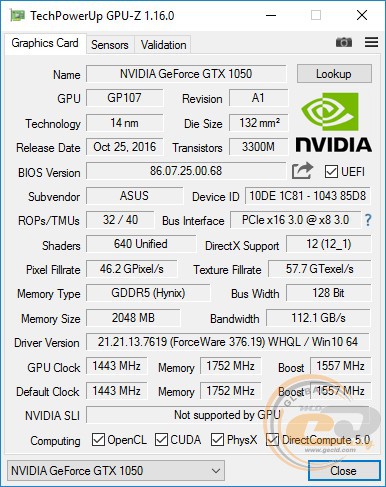 ASUS ROG STRIX GeForce GTX 1050 GAMING OC (ROG STRIX-GTX1050-O2G-GAMING)