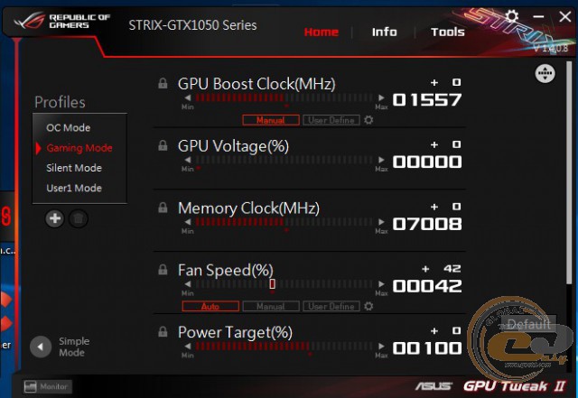 ASUS ROG STRIX GeForce GTX 1050 GAMING OC (ROG STRIX-GTX1050-O2G-GAMING)