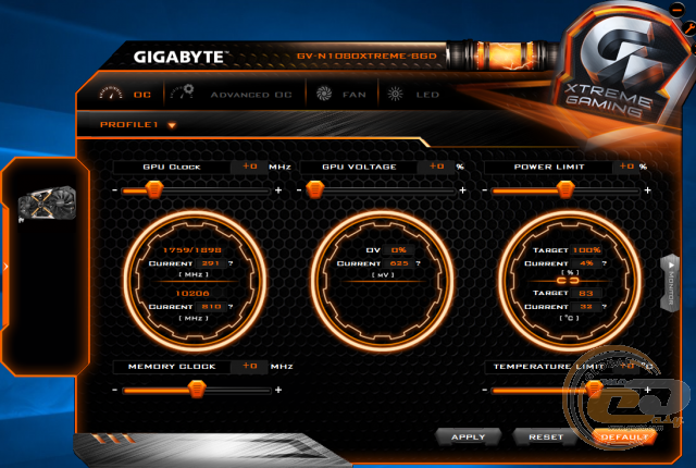 GIGABYTE GeForce GTX 1080 Xtreme Gaming Premium Pack 8G (GV-N1080XTREME-8GD-PP