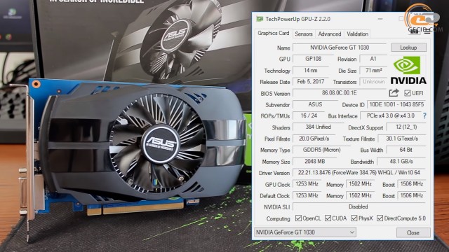 Сравнение видеокарт 1050 ti и 1030