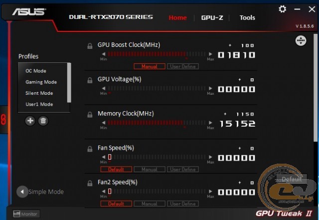 ASUS Dual GeForce RTX 2070 OC Edition (DUAL-RTX2070-O8G)