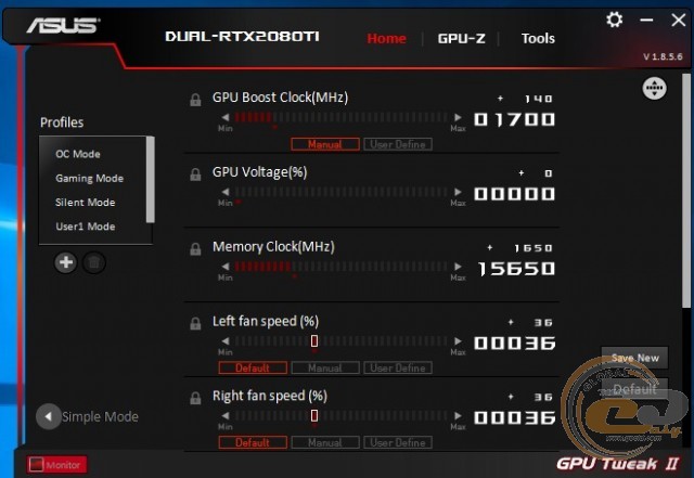 ASUS Dual GeForce RTX 2080 Ti Advanced edition