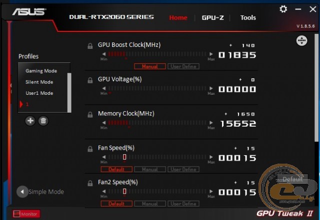 ASUS Dual GeForce RTX 2060 Advanced edition