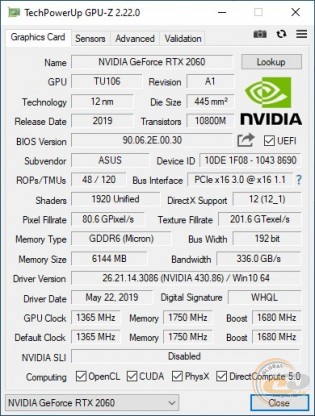 ASUS ROG-STRIX-RTX2060-6G-GAMING
