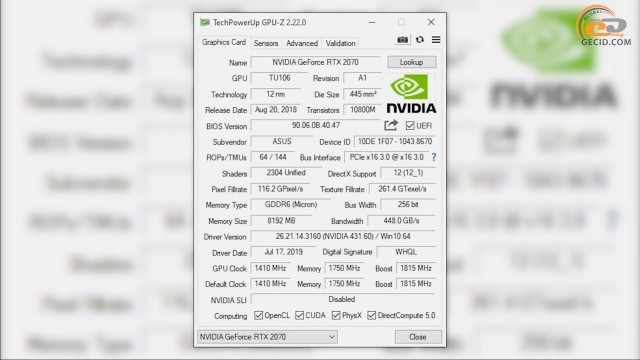 NVIDIA GeForce RTX 2060 SUPER