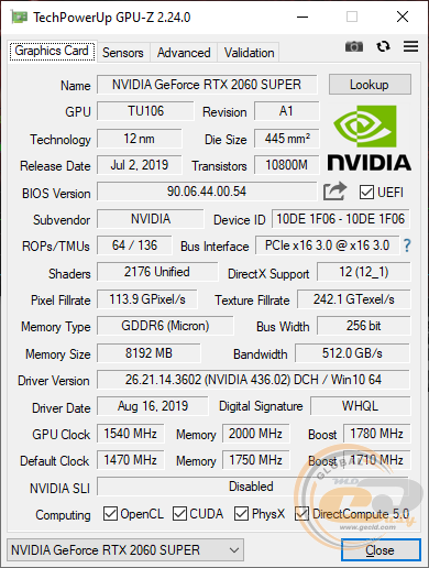 Palit GeForce RTX 2060 SUPER GP OC