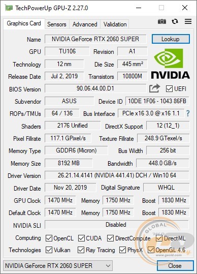 ASUS ROG STRIX GeForce RTX 2060 SUPER OC Edition