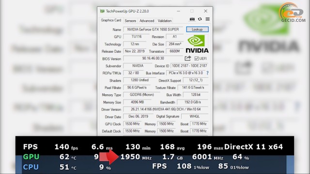 NVIDIA GeForce GTX 1650 SUPER