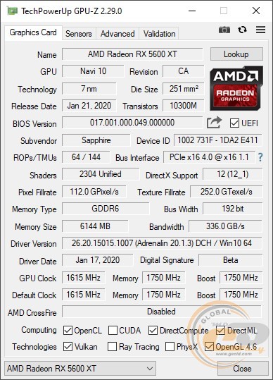 SAPPHIRE PULSE RX 5600 XT 6G