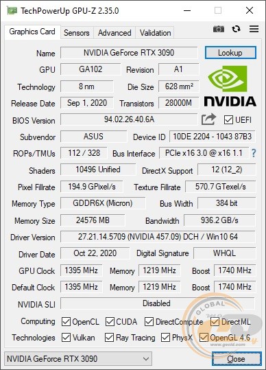 ASUS TUF Gaming GeForce RTX 3090 OC Edition