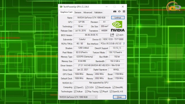 NVIDIA GeForce GTX 1060