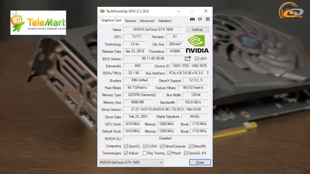 GeForce GTX 1650