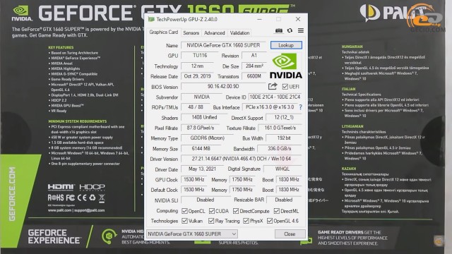 GeForce GTX 1660 SUPER GTX 1660 Ti