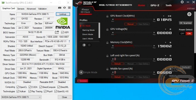 ASUS ROG Strix GeForce RTX 3080 Ti OC Edition
