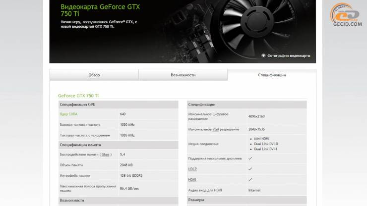 GeForce GTX 750 Ti