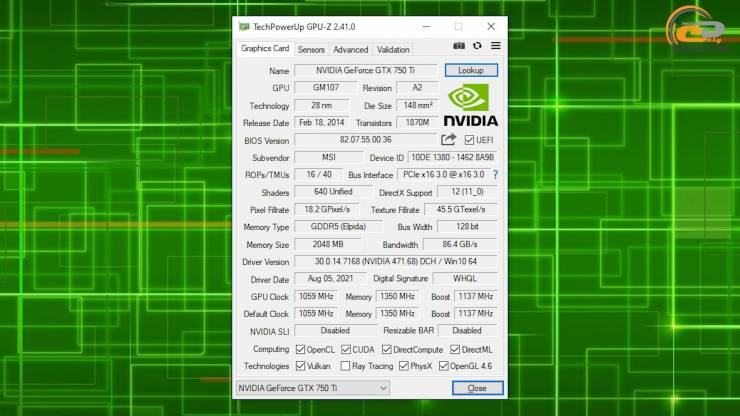 GeForce GTX 750 Ti