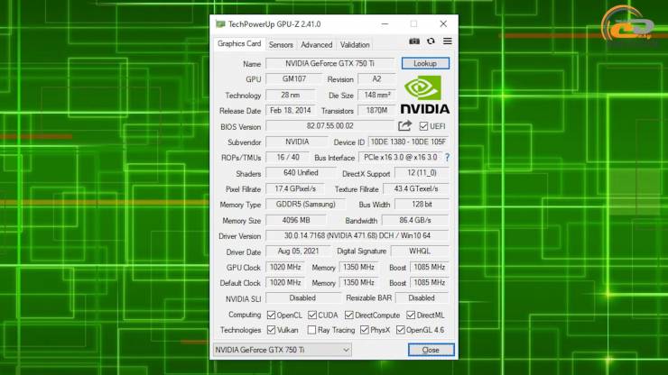 GeForce GTX 750 Ti