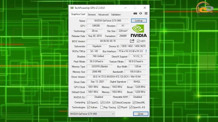 GeForce GTX 950