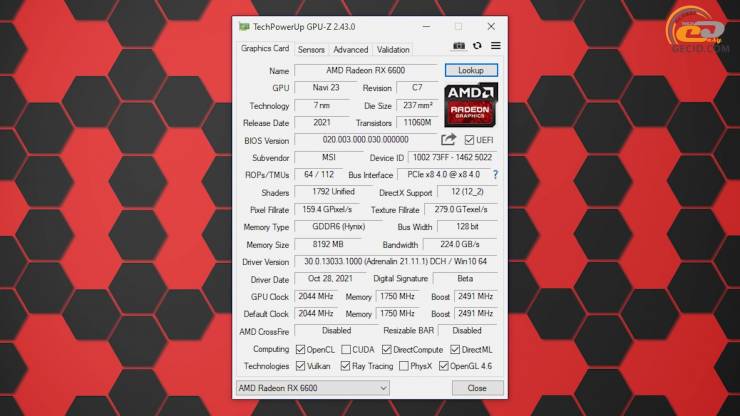 Radeon RX 6600