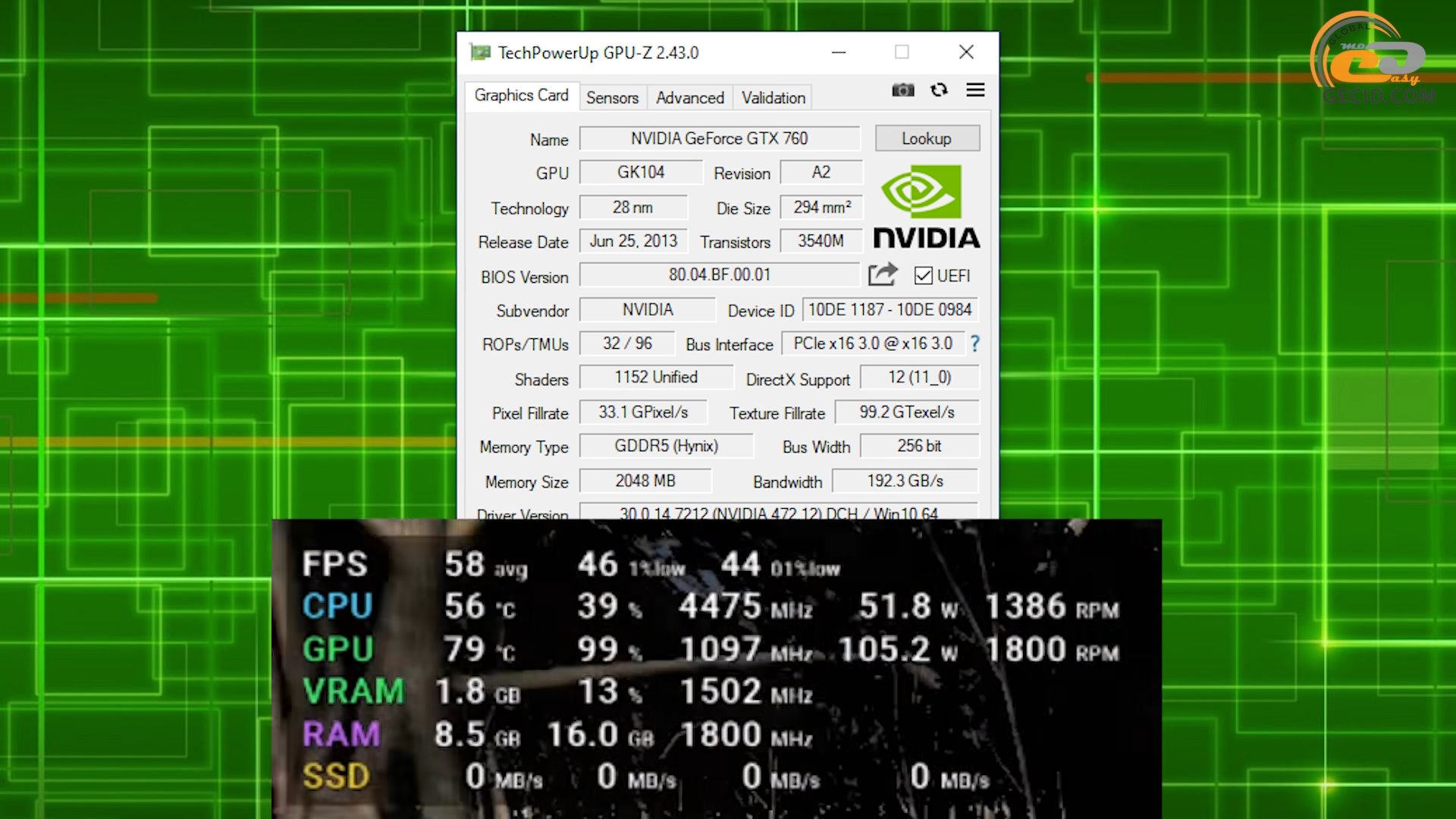 Nvidia gtx 760 драйвер